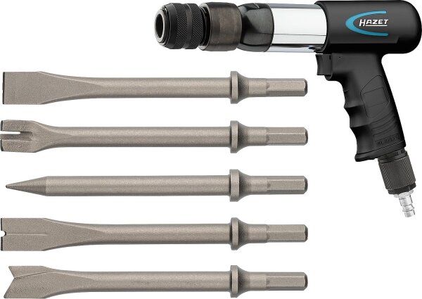 Druckluft-Meißelhammer HAZET inkl. Meißel-Set