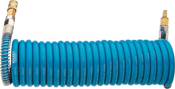 Spiralschlauch HAZET 1/4" IG x NW 7,2, L: 7,62m mit Drehgelenk