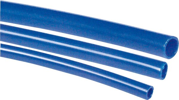 Schläuche aus kalibriertem Polyamid  25 m / Farbe blau Außen-Ø 6 mm, Ø-Innen 4 mm