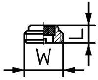 Schalldämpfer aus Sinterbronze flache Ausführung mit Schlitz G 3/4