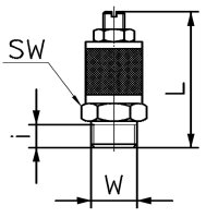 Drosselschalldämpfer einstellbar mit...