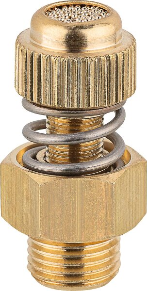 Drosselschalldämpfer einstellbar mit Rändelschraube G 1/8