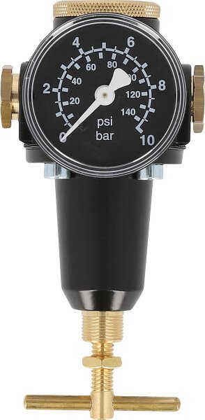 Druckluft-Druckregler G1/4 + G3/8 Regelbereich/Skala 0,5 - 6/10 Durchfluss 1.000 l/min