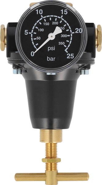 Druckluft-Druckregler G 3/8 + G1/2 Regelbereich/Skala 0,5 - 16/25 Durchfluss 2.670 l/min