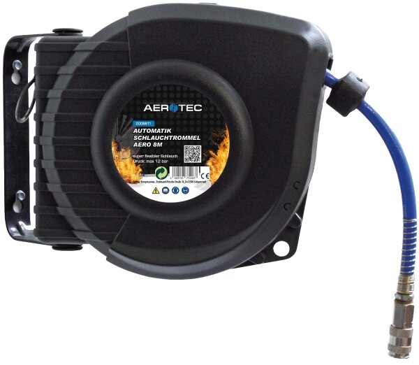 Druckluftschlauchtrommel, Automatik, Länge 8 m, Ø Schlauch: 8/12 mm