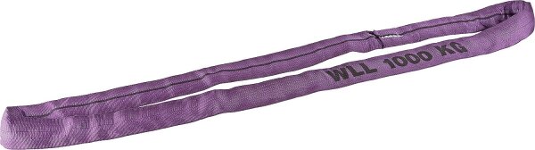 Rundschlinge aus Polyester DIN EN 1492-2 Doppelmantel Violett = 1 t / Länge 2 m