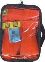 Ladungssicherungsnetz 825x1025mm, Bandbreite 25mm mit 4 Verzurrschlaufen 2m