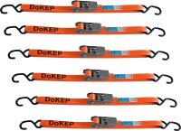 Verzurrgurt, einteilig, orange Gurt 25mm, Länge 4m,...