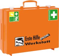Verbandskasten Erste Hilfe spezial für Werkstatt Maße: 400 x 300 x 150 mm