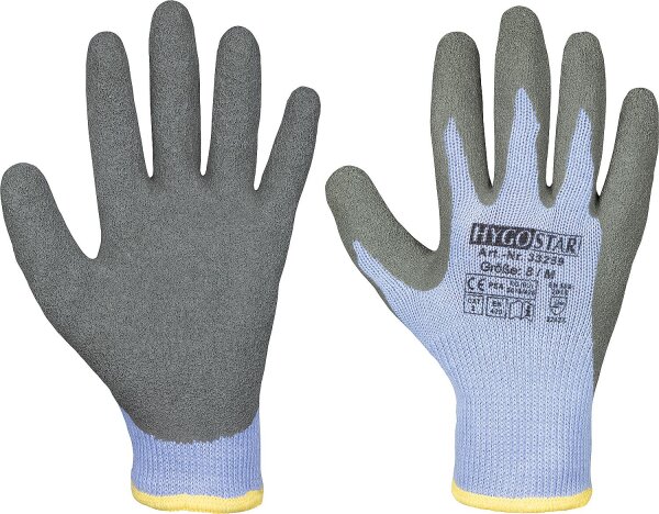 Kälteschutzhandschuh Thermogrip Latex Beschichtung grau L / Paar