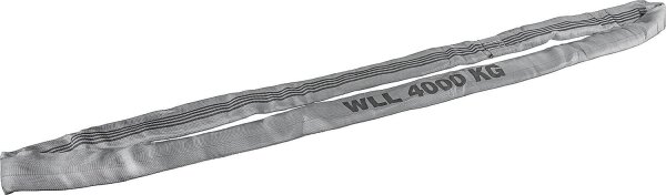 Rundschlinge aus Polyester DIN EN1492-2 Grau= 4t, Länge 4m