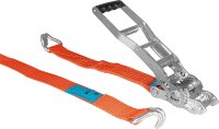 Verzurrgurt, zweiteilig DIN EN12195-2, Langhebel Orange,...