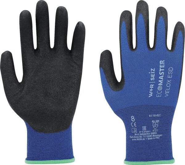 Arbeitshandschuh ESD Velox Endurance Größe M, Paar