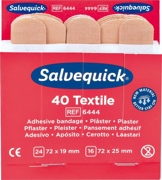 Pflaster-Strips Salvequick wasserfest,Plastik, VPE=6 Stück