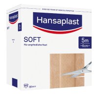 Wundpflaster Hansaplast SOFT 5 m x 4 cm