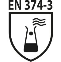 Latex-Handschuh CHEMO, schwarz, extra stark, Größe S, Paar