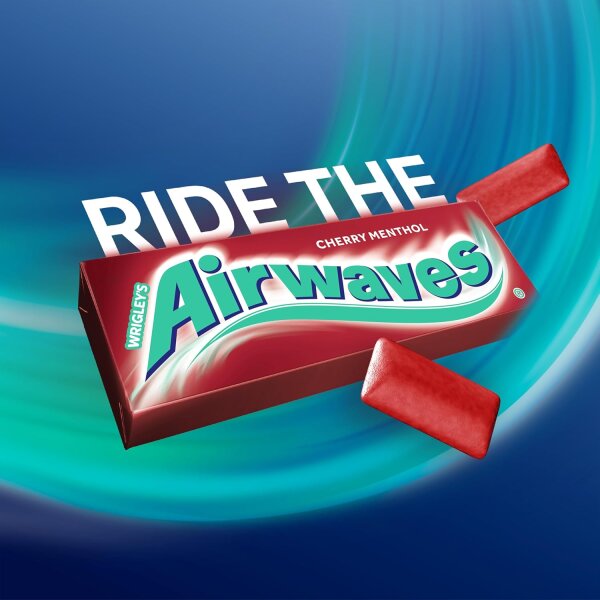 Airwaves Kaugummi Zuckerfrei, Cherry Menthol (10 Dragees)