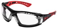 Schutzbrille RUSH+ mit Kopfband,Rahmen rot / schwarz...