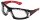 Schutzbrille RUSH+ mit Kopfband,Rahmen rot / schwarz – Klares PC RUSHPFSPSI
