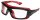 Schutzbrille ULTIM8 mit Kopfband Schwarz/Rot, ULTIPSI
