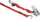 Ratschenzurrgurt, zweiteilig Professional 450kg 5m rot mit Magnet