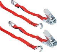Ratschenzurrgurt, zweiteilig Professional 2000kg 10m rot