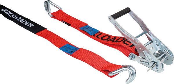 Ratschenzurrgurt, zweiteilig Professional 2500kg 10m rot