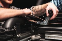 Ratschenzurrgurt, zweiteilig Rebel 400kg,4m Orange VPE = Stück