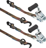 Ratschenzurrgurt, zweiteilig Rebel 750kg,5m Braun