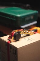 Trage-Zurrgurt mit Aufrollautomatik  Grip 25mm 20kg 2,5m rot