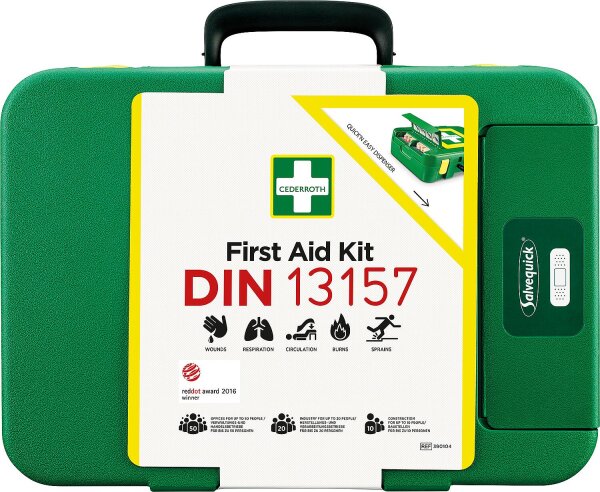 Erste-Hilfe Koffer Cederroth mit Pflasterspender, 390104
