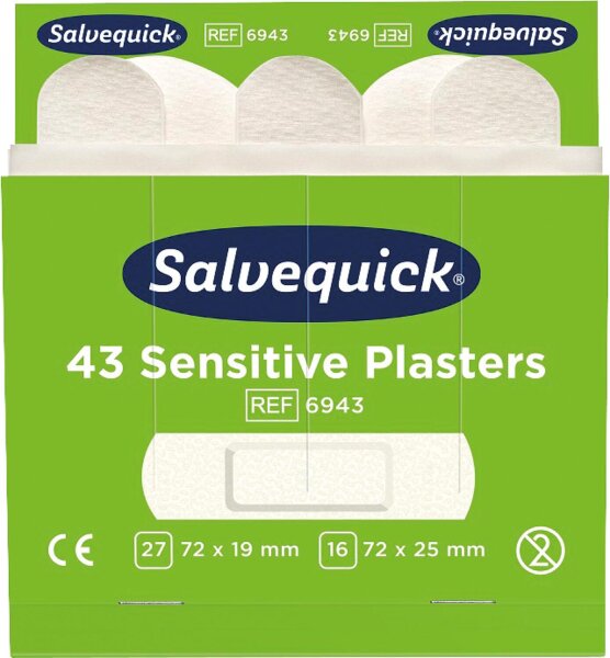 Pflaster-Strips Cederroth Sensitive, VPE= 6 Stück