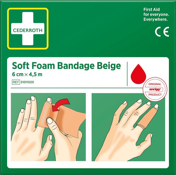 Wund-Schnell/Schaumverband Cederroth,beige,4500x60mm
