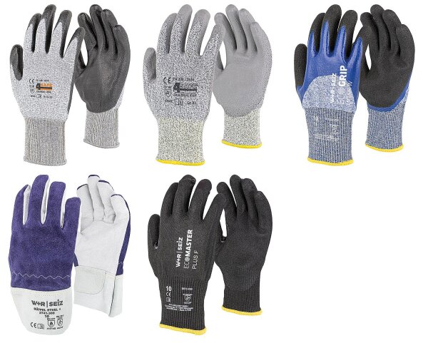 Handschuh-Paket GR10/XL Schnittschutz, 5-teilig