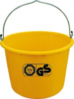 Baueimer 20 Liter gelb kranbar,TÜV VPE = 5 Stück