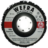Vliesschleifteller WEFRA VSG Ø 125 x 22,23 mm