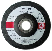 Reinigungsschleifteller WEFRA VSG-Keramik Ø 125 x 22,23 mm