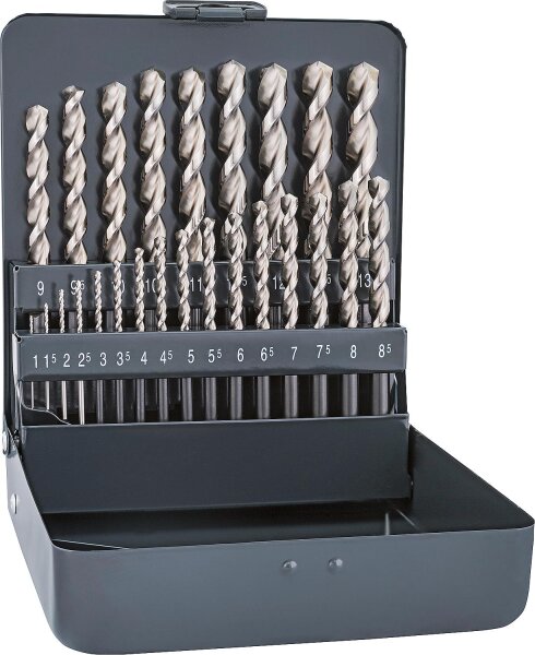 Edelstahlbohrer-Set ALPEN® HSS Forte Cobalt 25-teilig Ø 1,0 - 13,0 mm