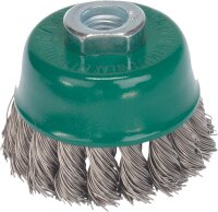 Topfbürste gezopft Edelstahldraht 0,50 mm 65 mm x M...