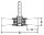 Rundbürste Stahldraht 0,30 mm 70 mm, Schaft 6,0 mm