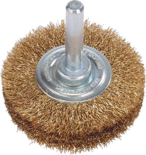 Rundbürste Messingdraht 0,20 mm 70 mm, Schaft 6,0 mm