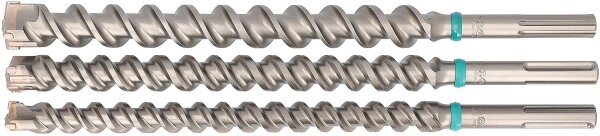 Hammerbohrer-Set HELLER ENDURO Y-CUTTER 3-teilig SDS-Max Ø 25, 30 und 35 mm