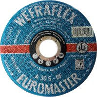 Trennscheibe Euromaster blau gerade für Stahl 125 x...