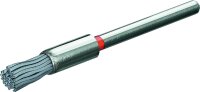 Pinselbürsten Edelstahldraht gewellt 0,10mm Ø5 mm mit 3mm Schaft