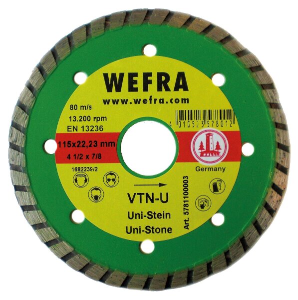 Diamanttrennscheibe 115 x 22 mm