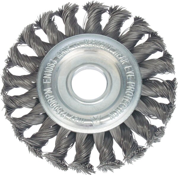 Zopfrundbürste Ø 125x14 mm Stahldraht 0,5 mm
