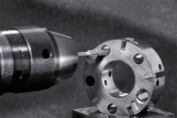 Rundbürste Ø 22 mm mit 3,0 mm Schaft, Messing 0,1 mm