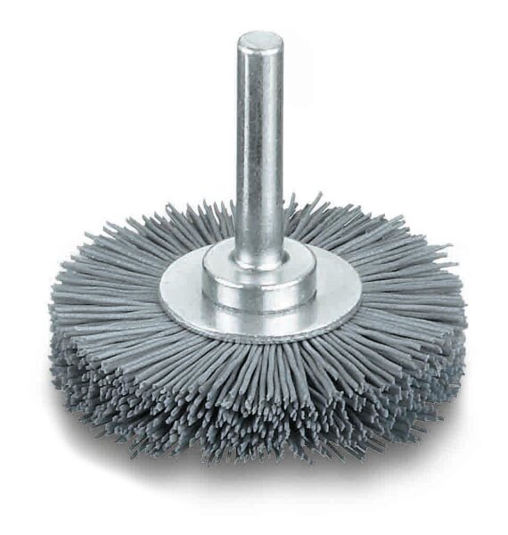Rundbürste Ø 70 mm mit 6 mm Schaft Schleifborsten SIC K 320