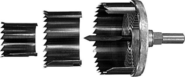 Lochsägen-Set BOSCH 8-teilig für Holz Ø 25,32,38,44,51,57,63 und 68mm