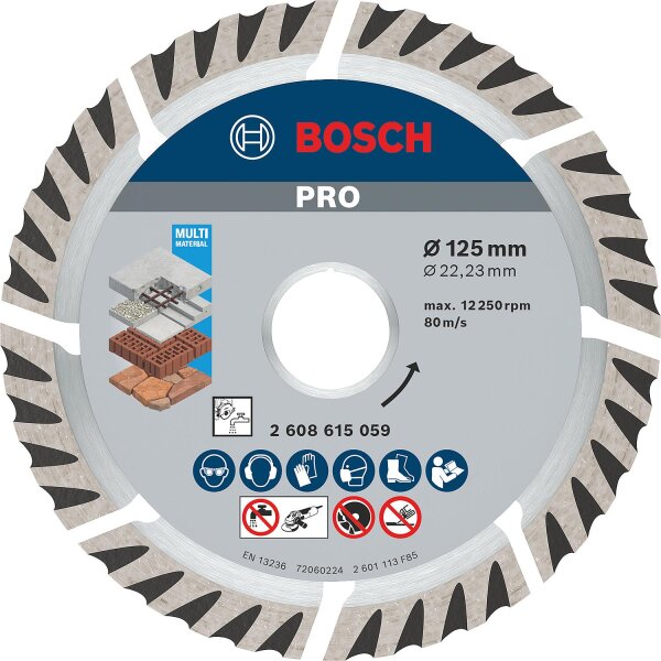 Diamanttrennscheibe BOSCH Standard for Universal Ø 125 x 22,23 x 2,0mm